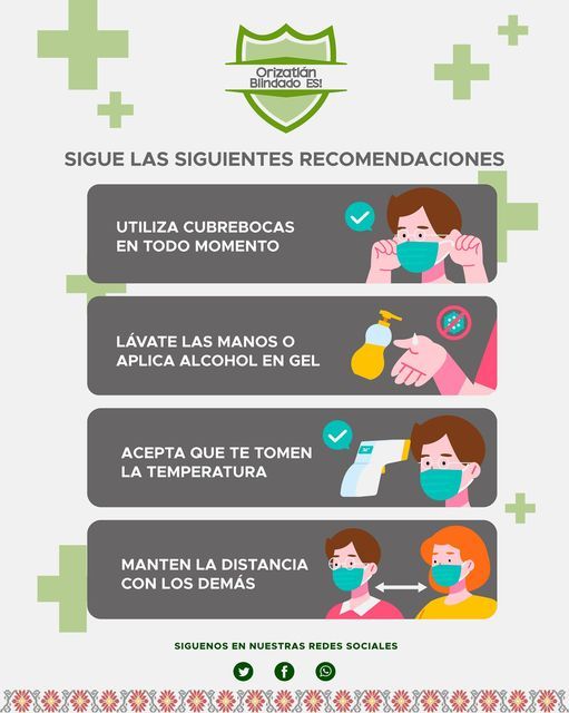 Sigue las recomendaciones de salud.