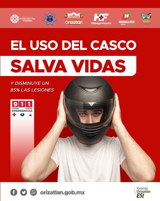 EL USO DE CASCO SALVA VIDAS