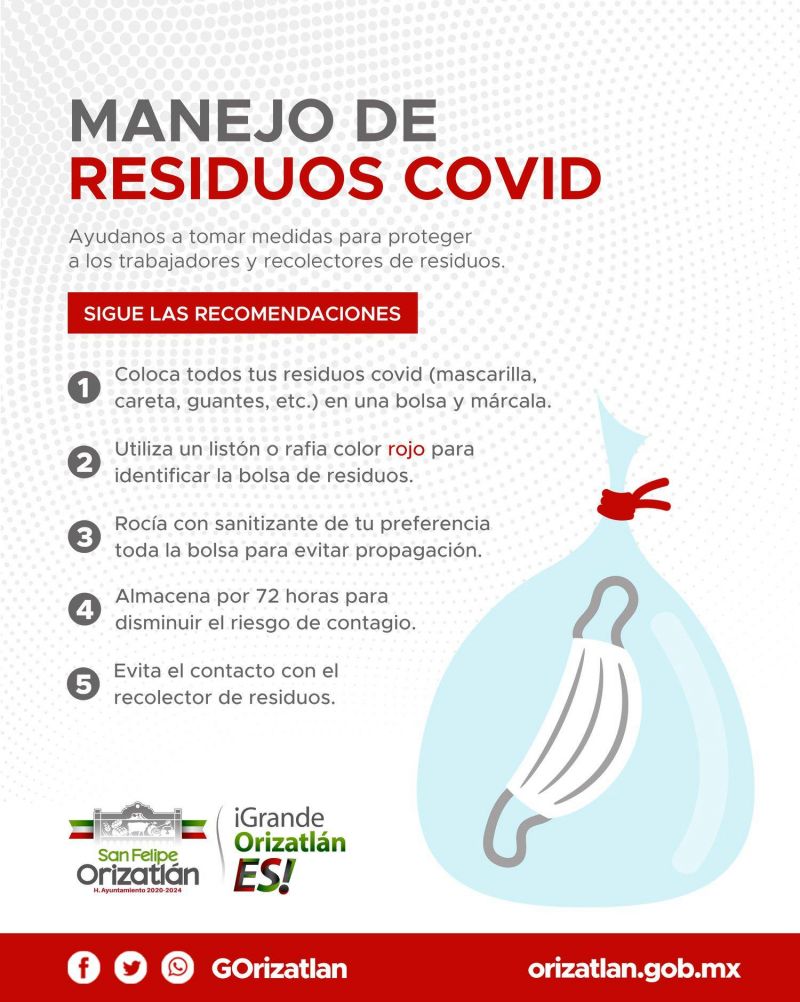 MANEJO DE RESIDUOS COVID