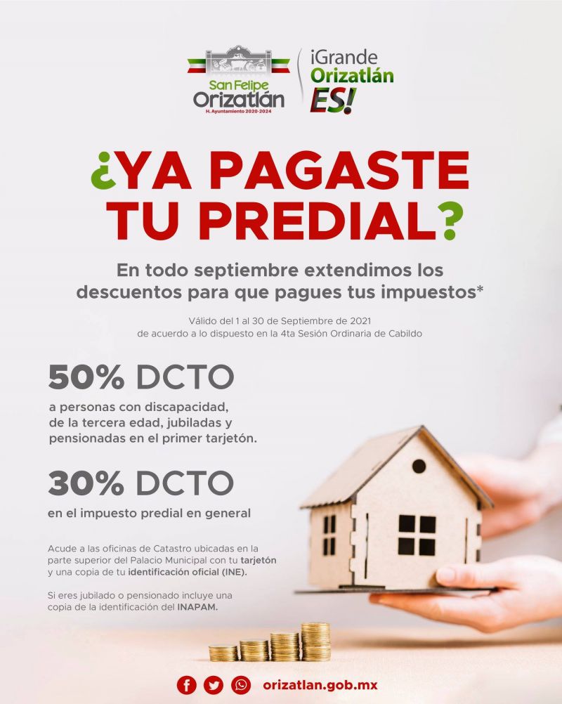 ¿YA PAGASTE TU PREDIAL?